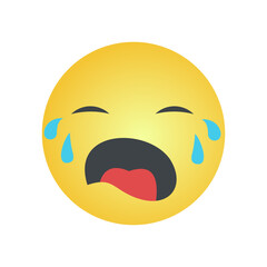 sad emoticon with a smile