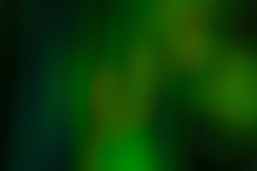 Grainy dark Green Color gradient abstract background, noise texture effect