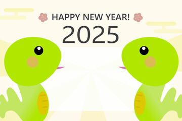 年賀状2025イラスト素材