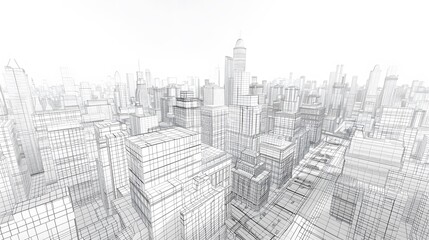 city building sketch
