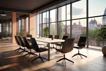 Fototapeta premium Interior of a modern office space