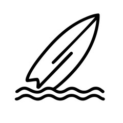 summer icon outline set