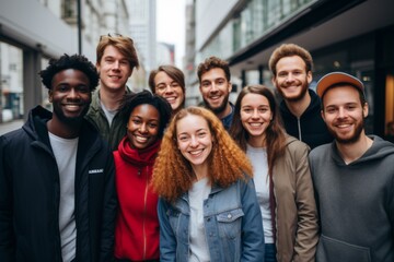 Obraz premium Group portrait of diverse colleagues
