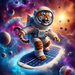 Tiger Surfing Space