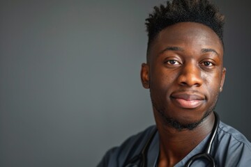 Obraz premium Portrait of a young male registered nurse