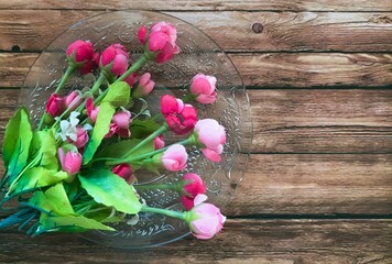 Bouquet of flower with blank space 