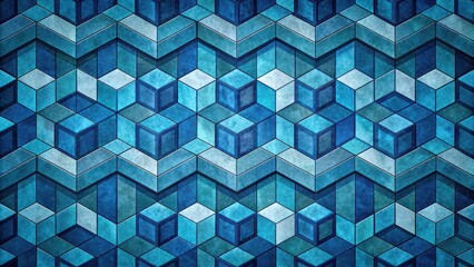 Blue geometric shapes on a textured background for a stylish wallpaper design , blue, geometric, shapes, background, wallpaper