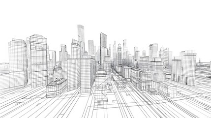 city building sketch