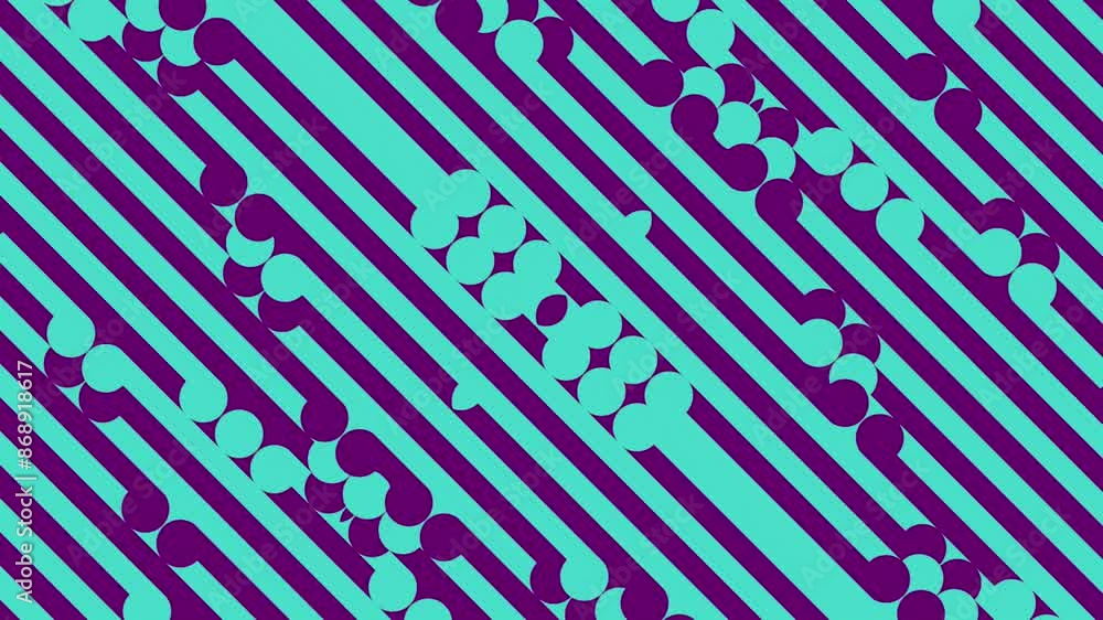 Poster Fascinating motion art with bright colors. 3d rendering loop animation 4K