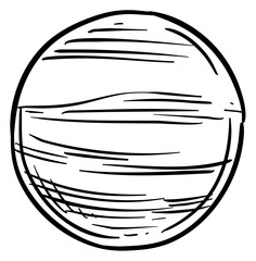 planet handdrawn illustration
