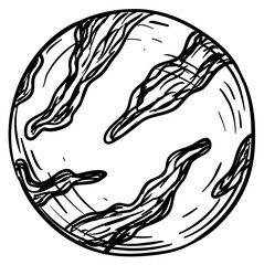 planet handdrawn illustration