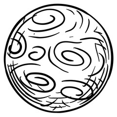 planet handdrawn illustration