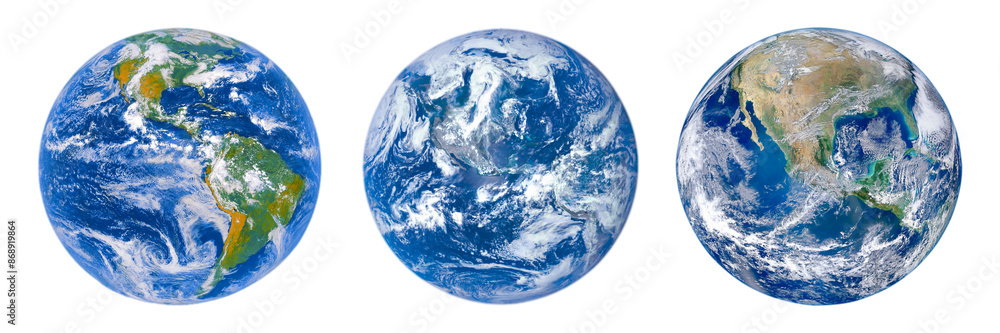 Canvas Prints blue planet earth isolated on transparent background, png file. elements of this image furnished by 