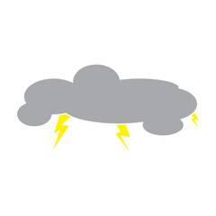 clouds and lightning with colour