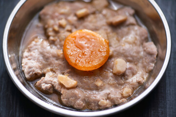 chinese steamed minced pork patty with salted egg comfort food