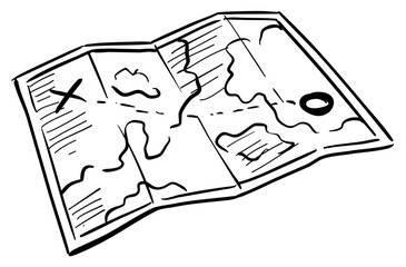 map handdrawn illustration