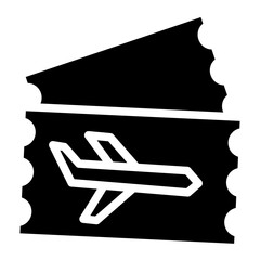 flight ticket icon for travel website