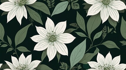 Pattren foral and flower texture background 