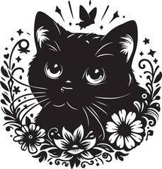 cat vactor style illustration 2024