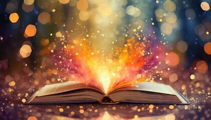 知識の泉（光り輝く本）