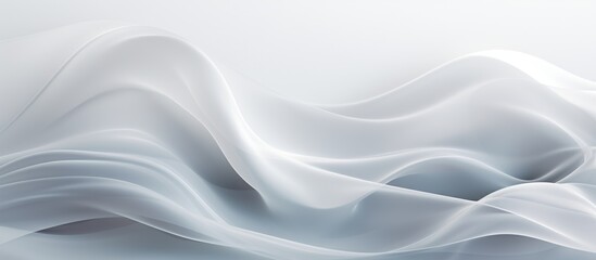 Abstract White Fabric Swirls