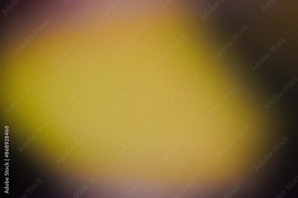 Poster grainy dark yellow color gradient abstract background, noise texture effect