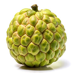 Fototapeta premium Atemoya fruit isolated on white background.