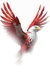 Fototapeta premium eagle with open wings