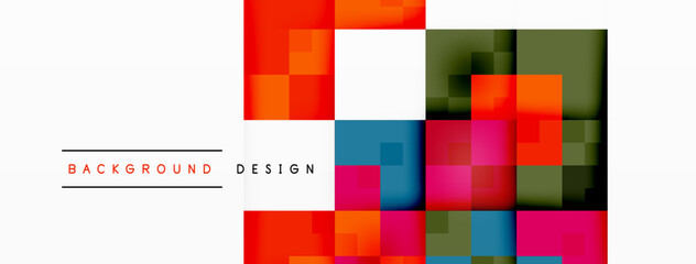 Dynamic colorful squares background. Vector Illustration For Wallpaper, Banner, Background, Card, Book Illustration, landing page