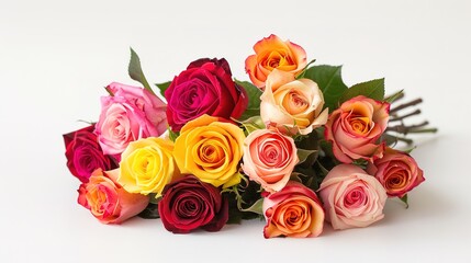 Bouquet of colorful roses.