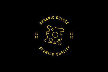 Fototapeta premium cheese logo vector icon illustration