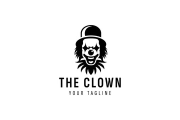 clown logo vector icon illustration
