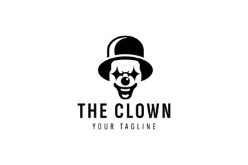 clown logo vector icon illustration