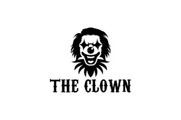 clown logo vector icon illustration