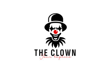 clown logo vector icon illustration