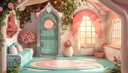 Fairy Tale Cottage Interior 