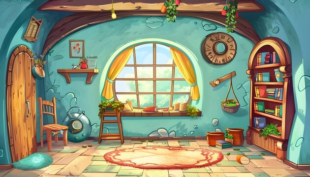 Fairy Tale Cottage Interior 