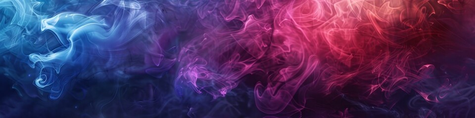 Obraz premium Unique Fantasy Vibrant Ethereal Colorful Background with Blue Gradient Dreamy Smoke, Shining Divine Light, Halloween, Christmas, Symbol of Human Faith, Jesus, Christianity, Hope, New Year, AI-Generate
