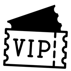 VIP tickets icon symbol