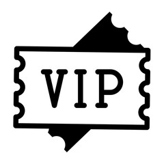 VIP tickets icon symbol