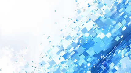 blue pixel on white background