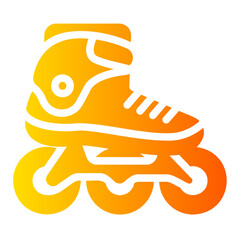 roller skates Gradient icon