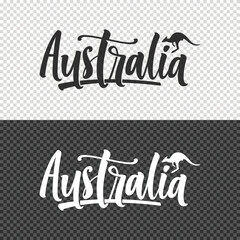 australia lettering clipart element design © ayunannas