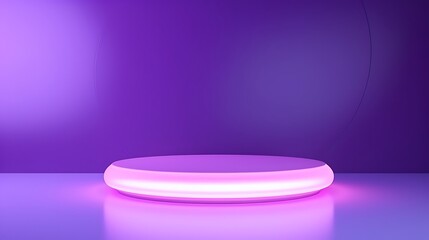 smooth gradient purple light studio room with copy space for you product design, suitable for business template backdop. Generative Ai