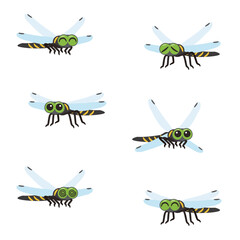 オニヤンマの表情セット © yurumarukko