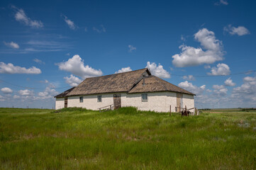 Abandoned community centre in the are of Garden Plain, north of Hanna, Alberta.