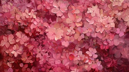 Pink hydrangea flowers