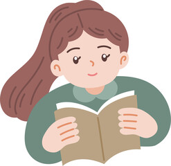 woman reading book cozy and relaxing