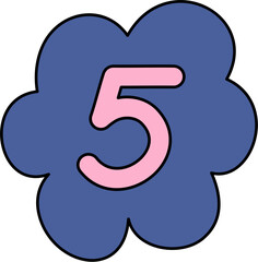 ransom note number cut out decoration