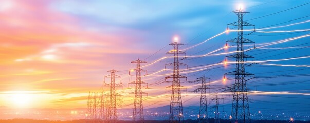 Team working on a smart grid for efficient energy distribution, intelligent systems, sustainable infrastructure